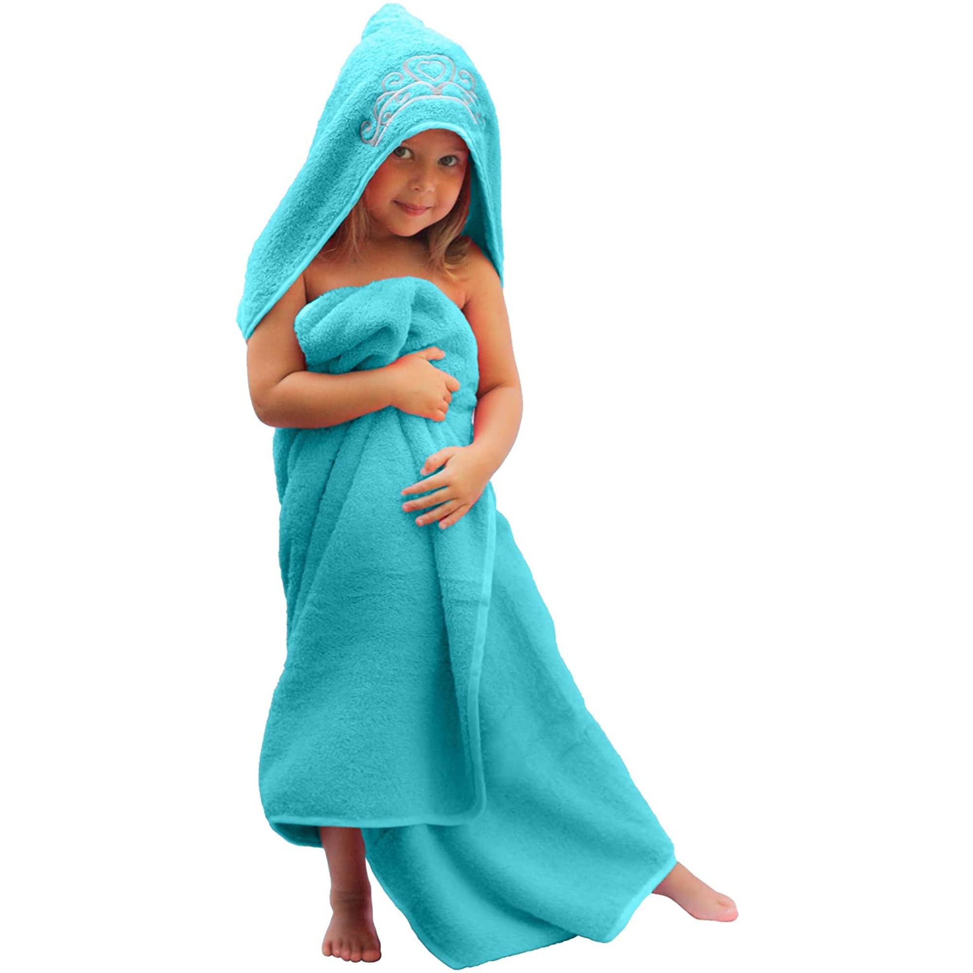Algopix Similar Product 17 - Princess Baby Bath Towel Ice Blue