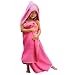 Algopix Similar Product 15 - Princess Baby Bath Towel Pink Hooded