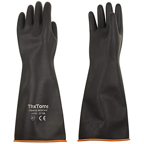 Algopix Similar Product 18 - ThxToms Heavy Duty Latex Gloves Resist