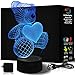 Algopix Similar Product 4 - Teddy Bear 3D Night Light 7 Color LED