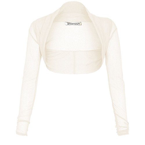 Algopix Similar Product 11 - Womens Sheer Mesh Chiffon Bolero Shrug