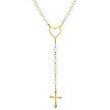 Algopix Similar Product 6 - EDFORCE Stainless Steel Heart and Pearl