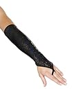 Algopix Similar Product 7 - Mermaid Fingerless Elbow Length Gloves