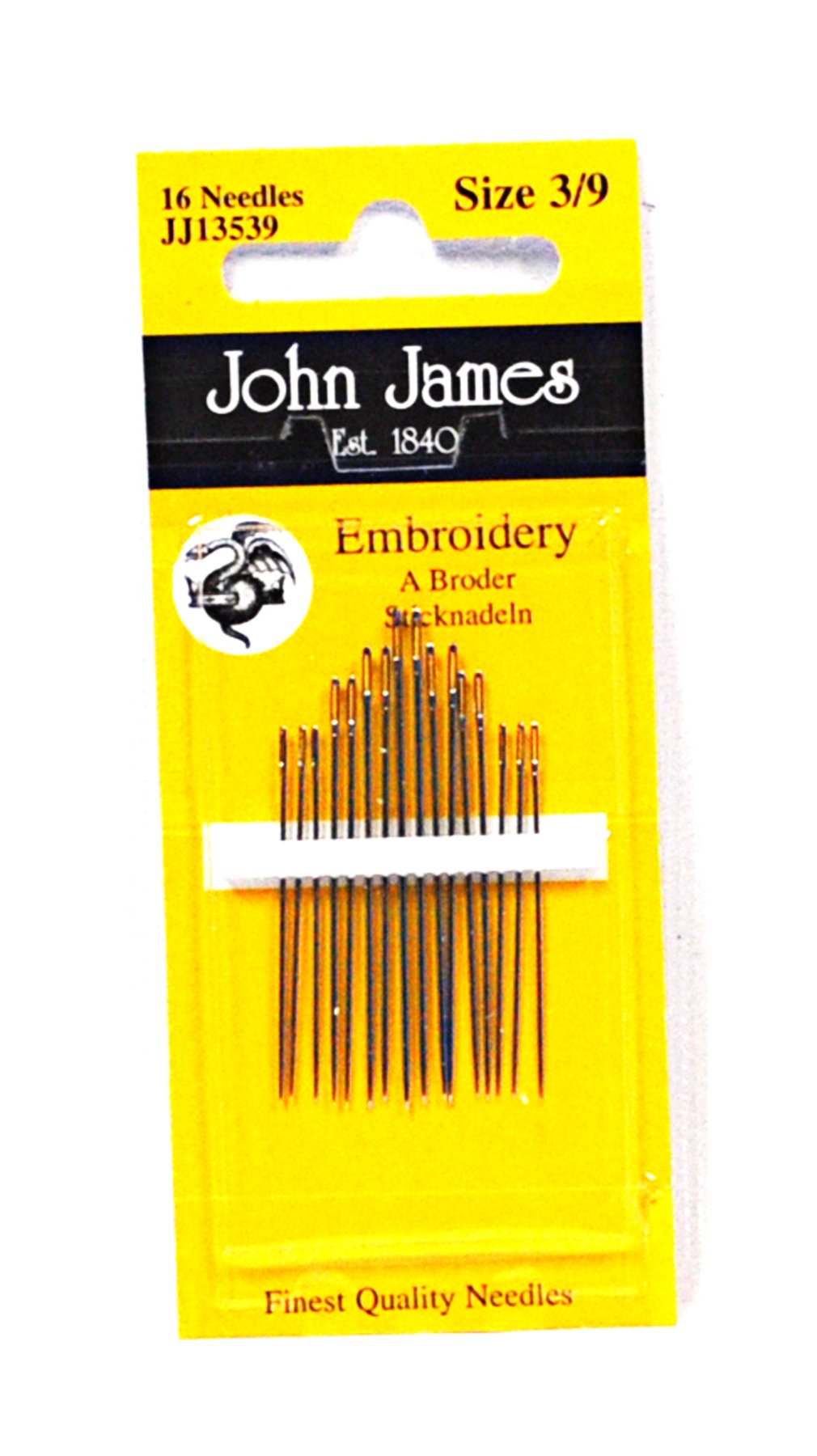 Algopix Similar Product 11 - John James Embroidery Needles Size 3/9