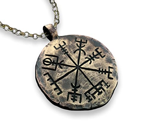 Algopix Similar Product 14 - Handcrafted Viking Compass Vegvisir