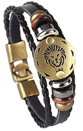 Algopix Similar Product 1 - Hamoery Punk Alloy Leather Bracelet For