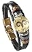 Algopix Similar Product 16 - Hamoery Punk Alloy Leather Bracelet For