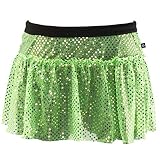 Algopix Similar Product 15 - Lime Green Sparkle Running Skirt L