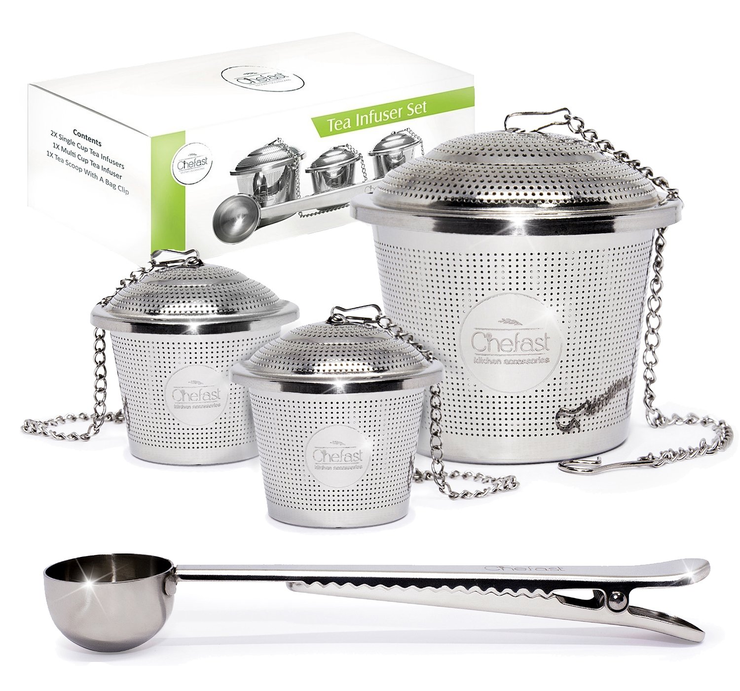 Algopix Similar Product 1 - Chefast Tea Infuser for Loose Tea Set 1