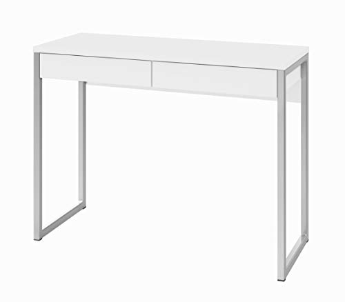 Algopix Similar Product 16 - Tvilum Walker 2 Drawer Desk White High