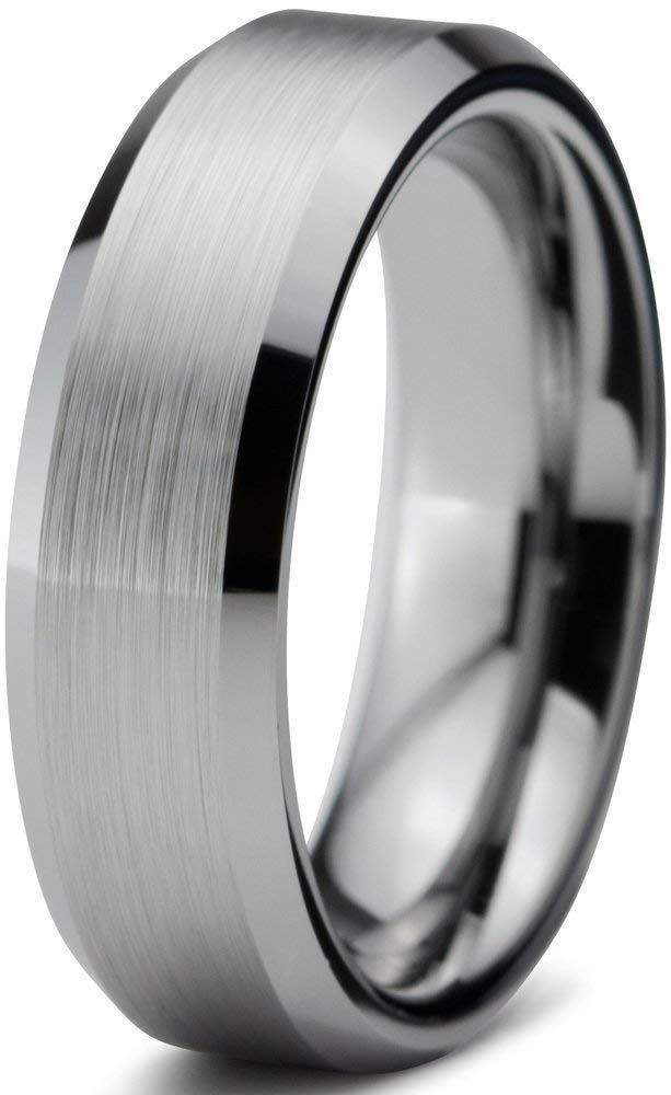 Algopix Similar Product 2 - Tungsten Wedding Band Ring FREE Custom