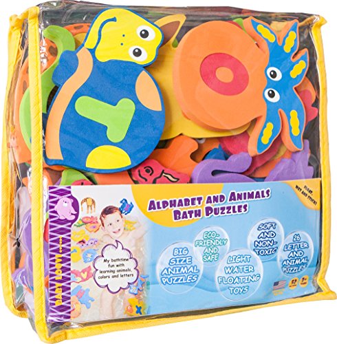 Algopix Similar Product 20 - Foam Bath Toys Letters  Set of 52 Pcs