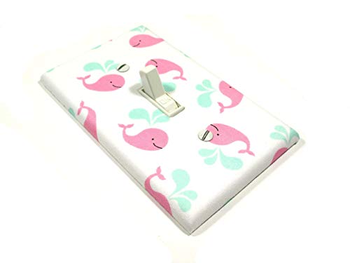 Algopix Similar Product 1 - Whale Nursery Decor Light Switch Cover