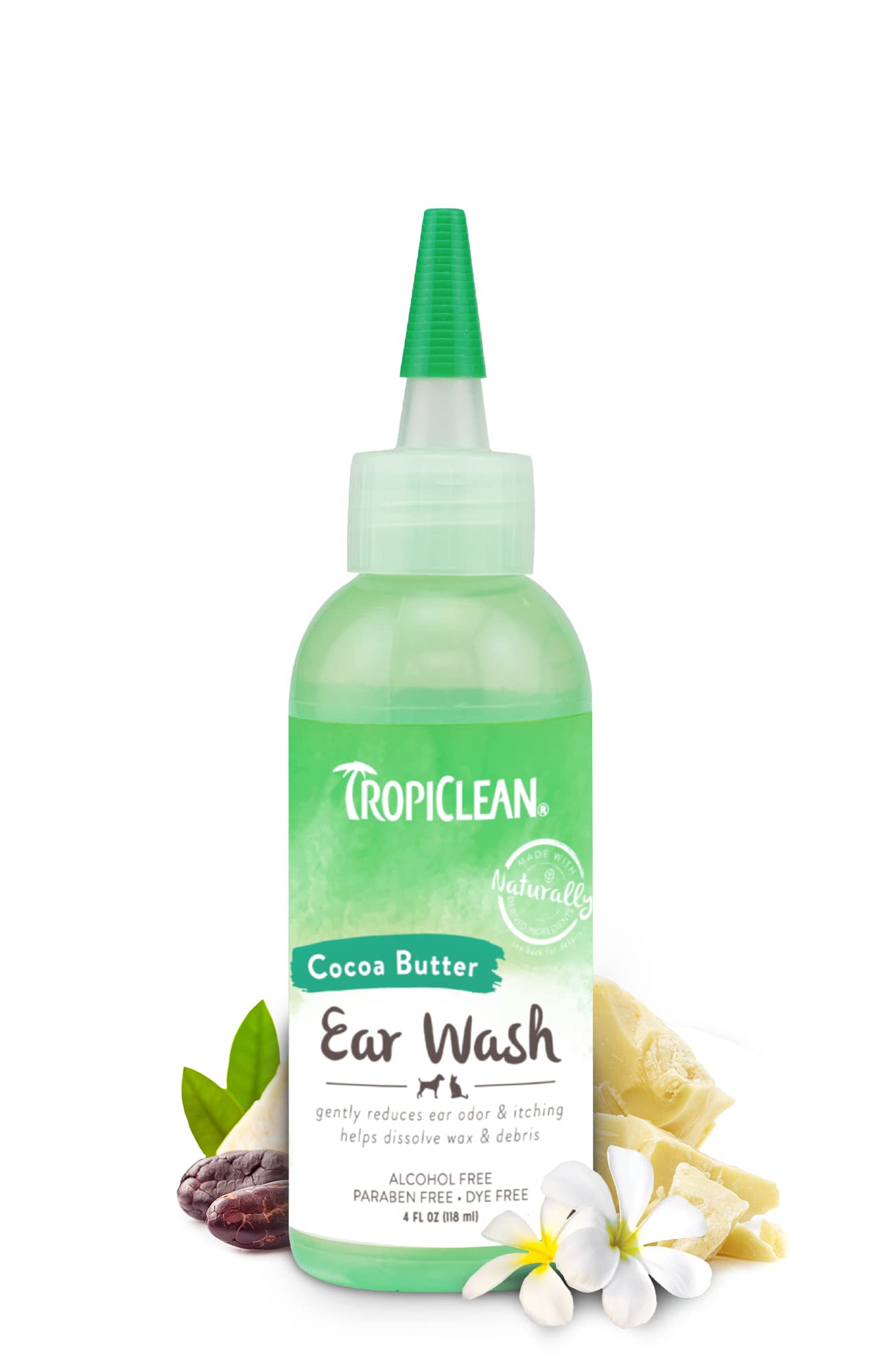 Algopix Similar Product 6 - TropiClean Cocoa Butter Ear Wash for