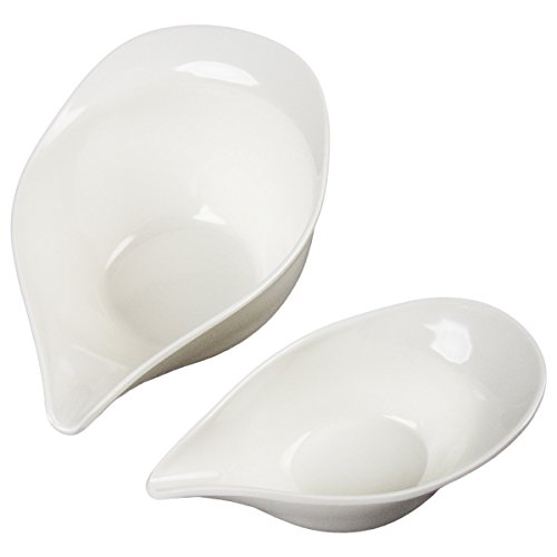 Algopix Similar Product 1 - Set of 2 Gravy Boats Sauce Server