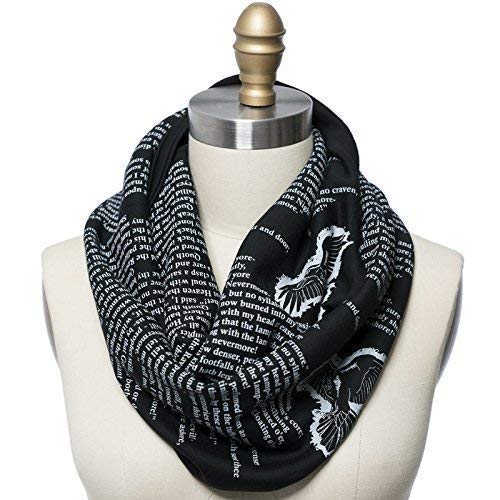 Algopix Similar Product 19 - The Raven by Edgar Allan Poe Book Scarf