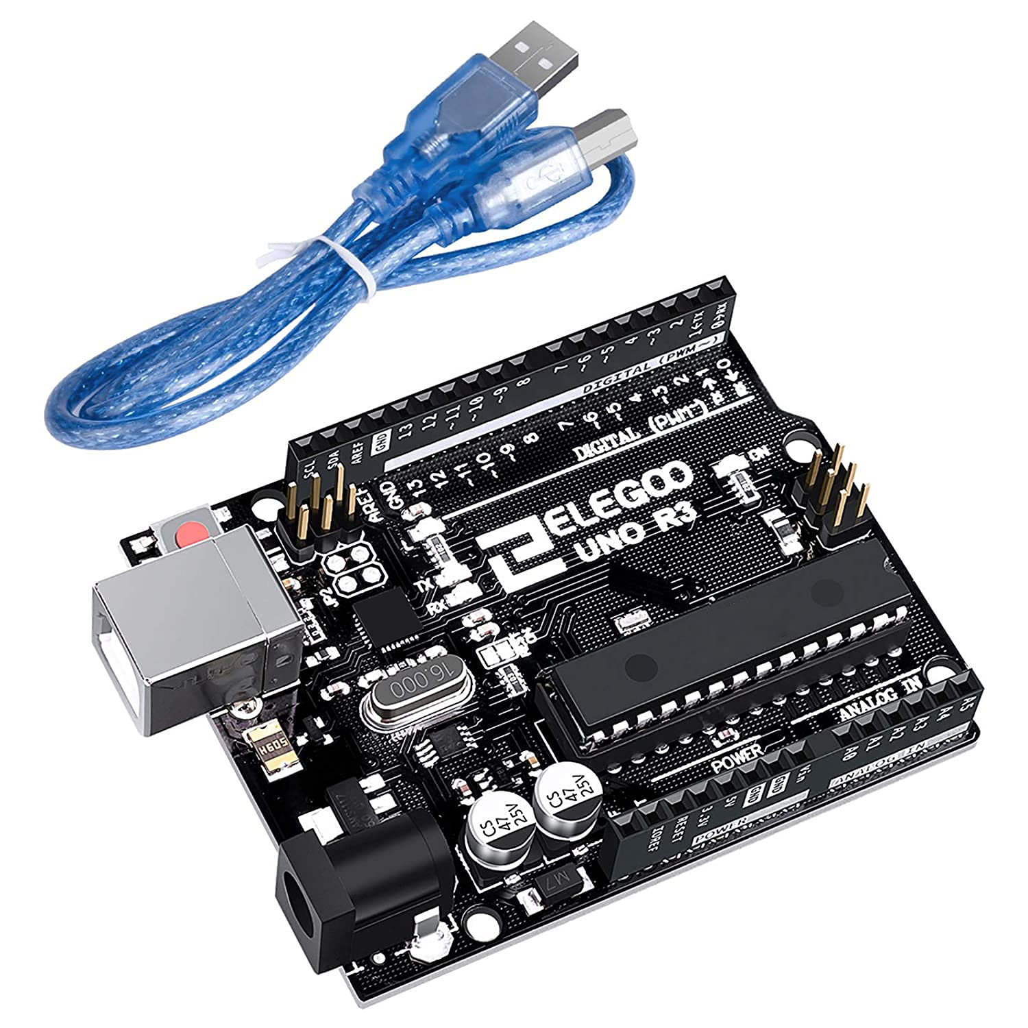 Algopix Similar Product 5 - ELEGOO UNO R3 Board ATmega328P with USB