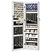 Algopix Similar Product 20 - SONGMICS 6 LEDs Mirror Jewelry Cabinet