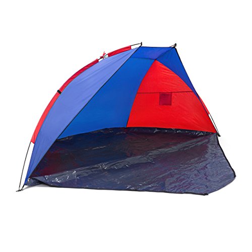 Algopix Similar Product 13 - Relaxdays Beach Shell Shelter Closable