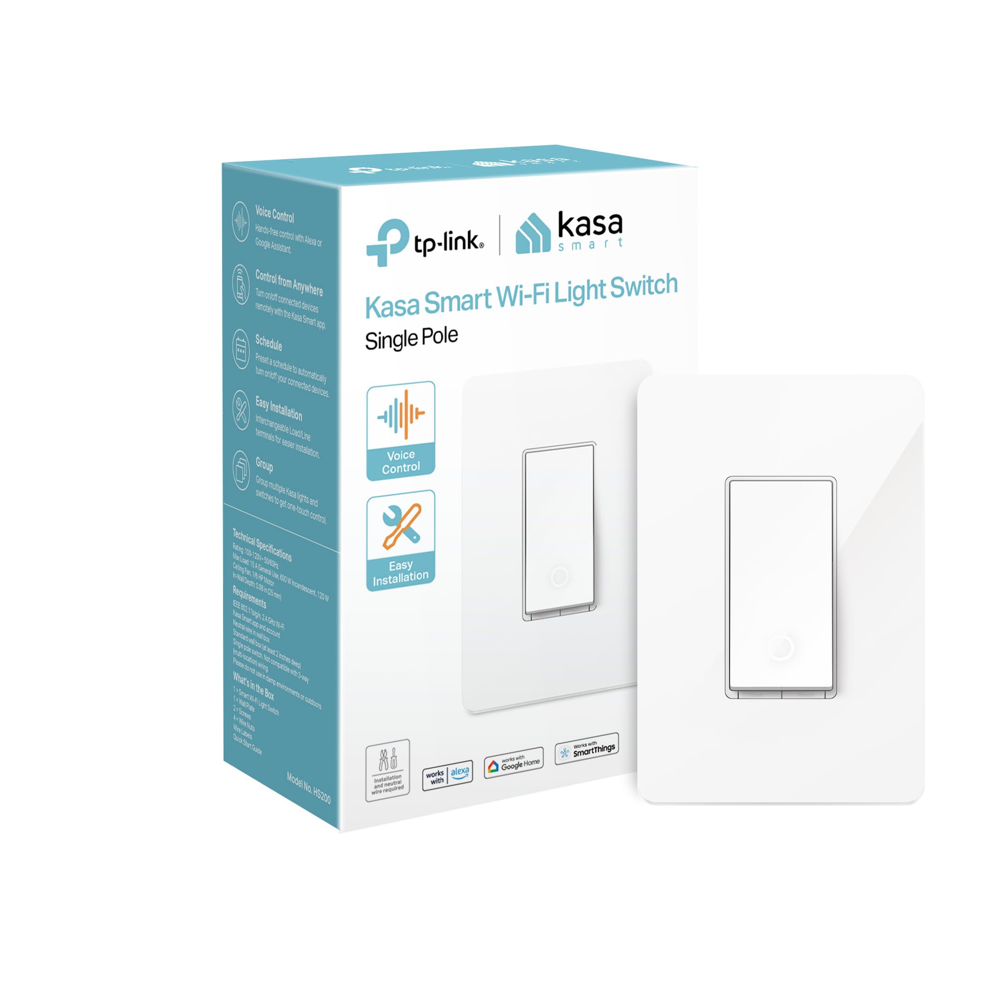 Algopix Similar Product 4 - Kasa Smart Light Switch HS200 Single