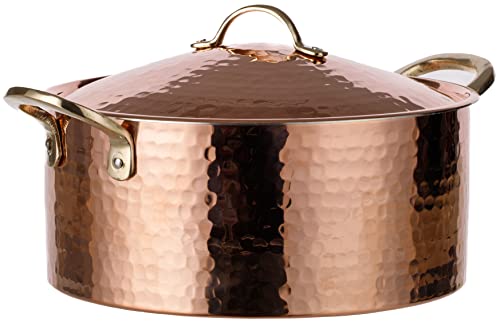 Algopix Similar Product 19 - DEMMEX 12MM Thick Hammered Copper Soup