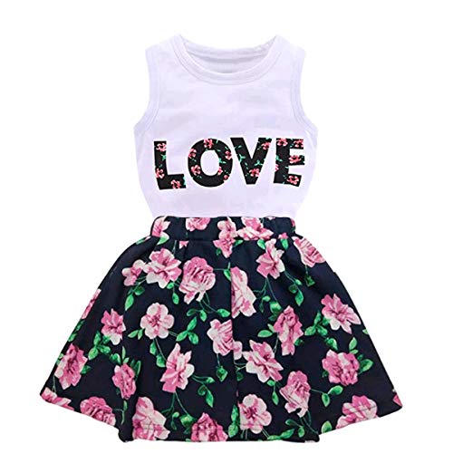 Algopix Similar Product 3 - Jastore Girls Letter Love Flower