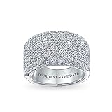 Algopix Similar Product 9 - Wide Micro Pave AAA CZ Cubic Zirconia