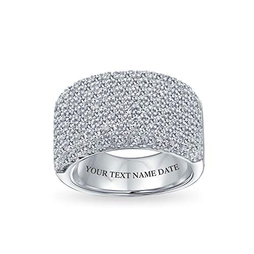 Algopix Similar Product 14 - Wide Micro Pave AAA CZ Cubic Zirconia