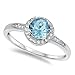 Algopix Similar Product 13 - 125ct Halo Set Solitaire Cubic