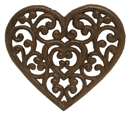 Algopix Similar Product 14 - Filigree Heart Shaped Love Trivet