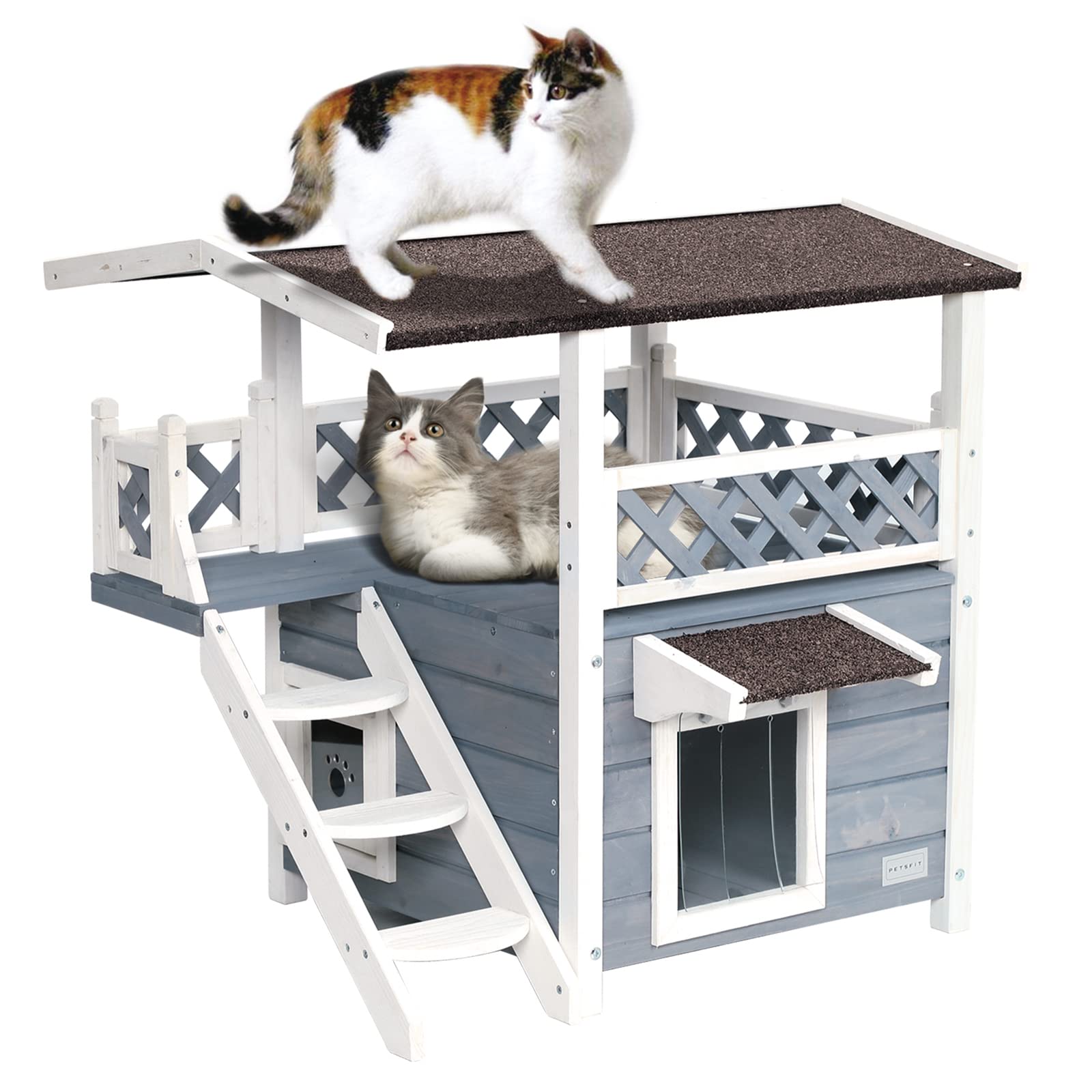 Algopix Similar Product 11 - Petsfit Durable Roof Outdoor Feral Cat