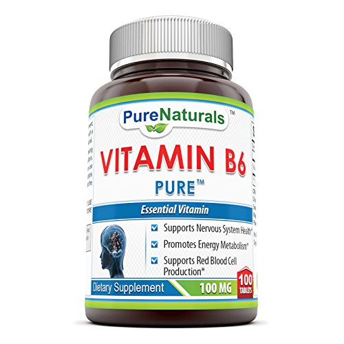 Algopix Similar Product 19 - Pure Naturals Vitamin B6 100 Mg 100