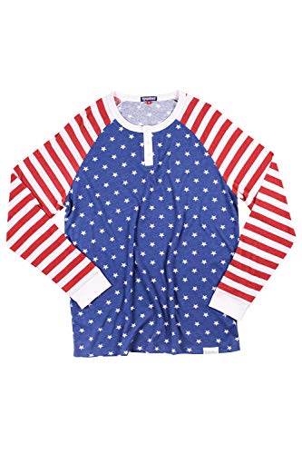 Algopix Similar Product 2 - Tipsy Elves Mens American Flag Henley
