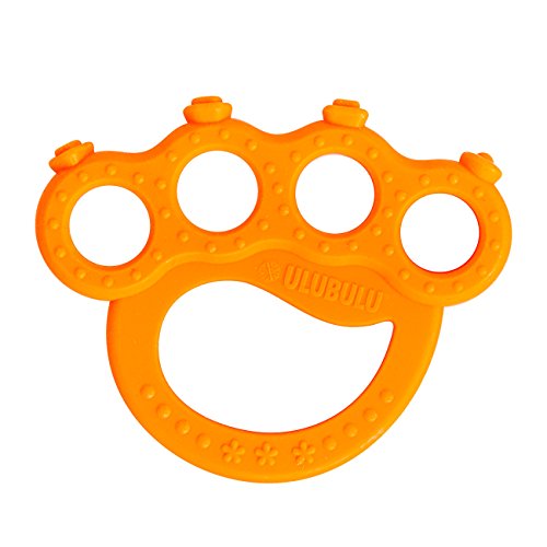 Algopix Similar Product 20 - Ulubulu Brass Knuckles Teether, Orange