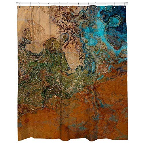 Algopix Similar Product 2 - Abstract art shower curtain southwest