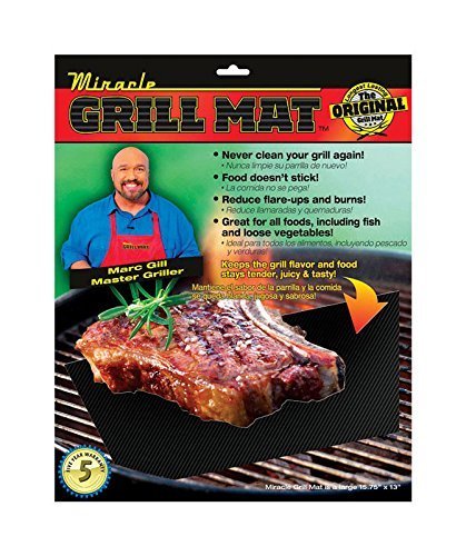Algopix Similar Product 15 - Miracle Grill Mat  Set of 2 Mats