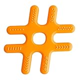 Algopix Similar Product 6 - Ulubulu Hashtag Teether, Orange