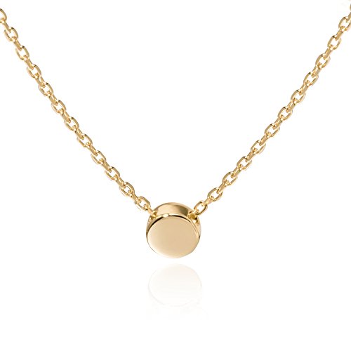 Algopix Similar Product 13 - SLeaf Tiny Dot Necklace Sterling