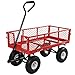 Algopix Similar Product 10 - Sunnydaze Utility Steel Garden Cart 