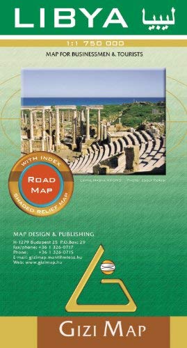 Algopix Similar Product 20 - Libya Road Map by GiziMap (2005-01-01)