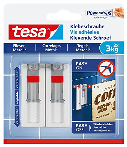 Algopix Similar Product 12 - tesa Adjustable Adhesive Screw for