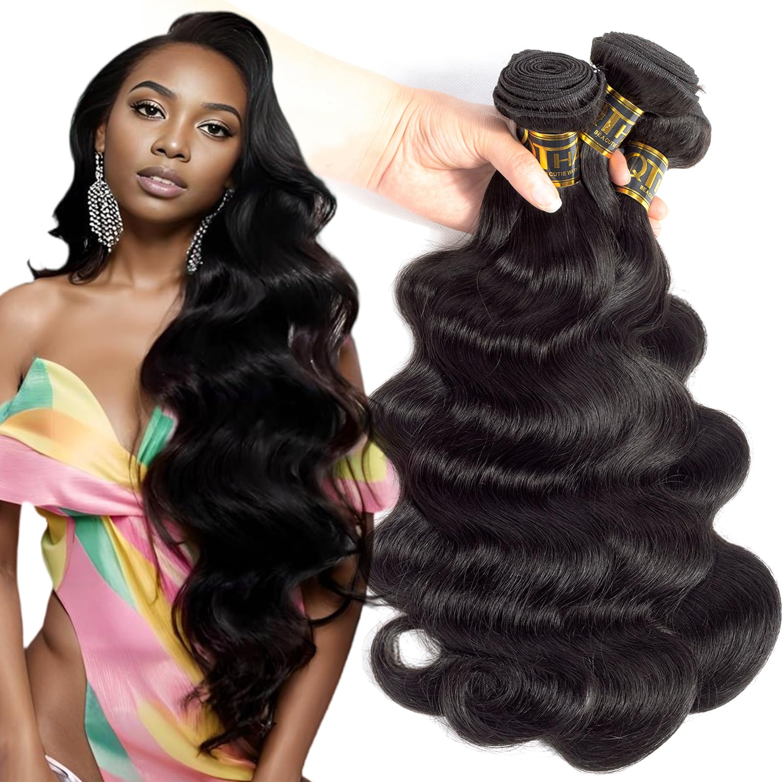 Algopix Similar Product 18 - QTHAIR Brazilian Virgin Hair 18A Grade