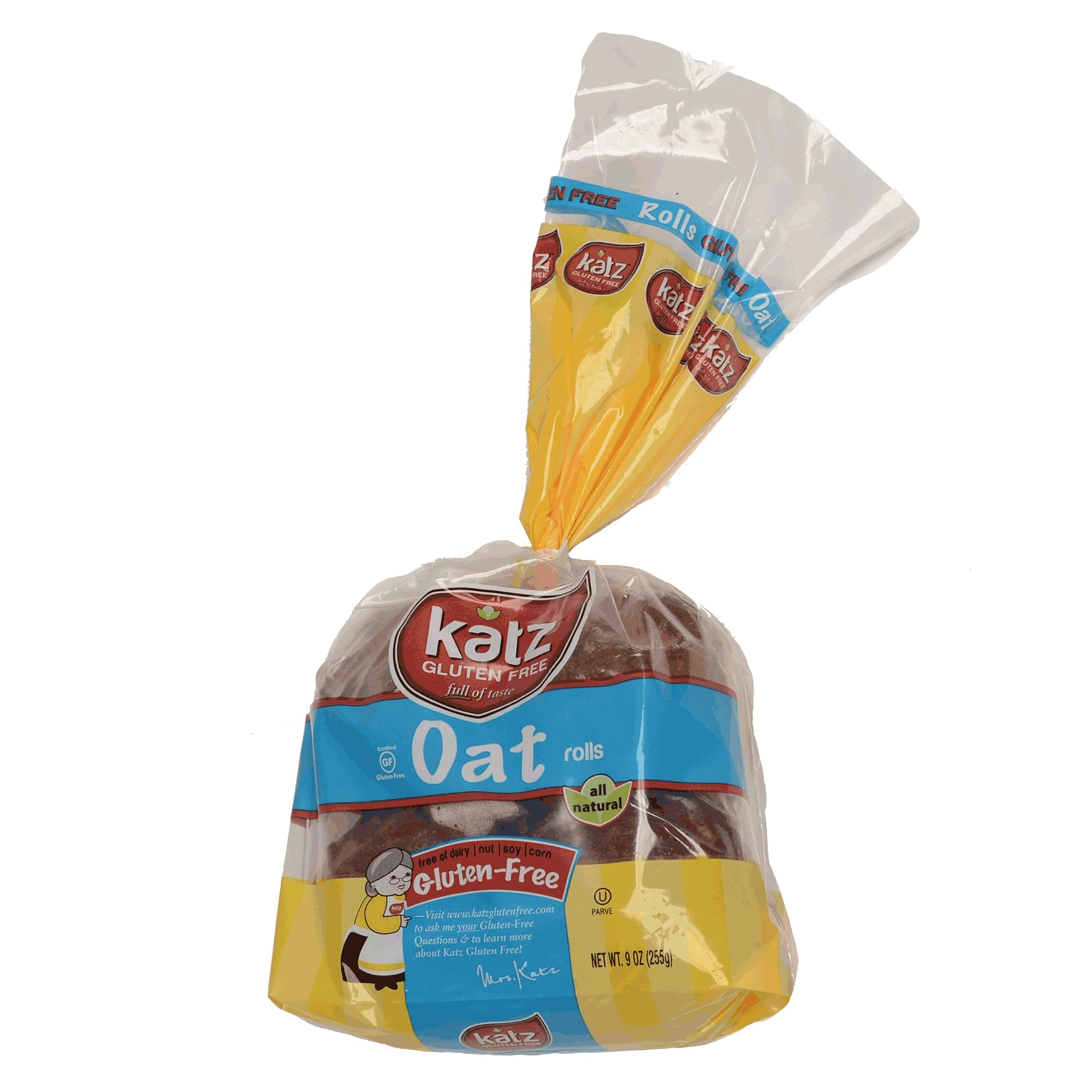 Algopix Similar Product 10 - Katz Gluten Free Oat Rolls  Dairy
