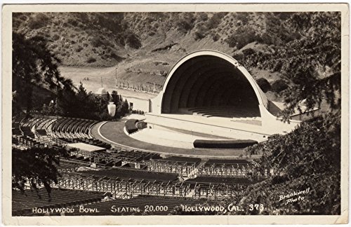 Algopix Similar Product 3 - Real Photo Postcard Hollywood Bowl in
