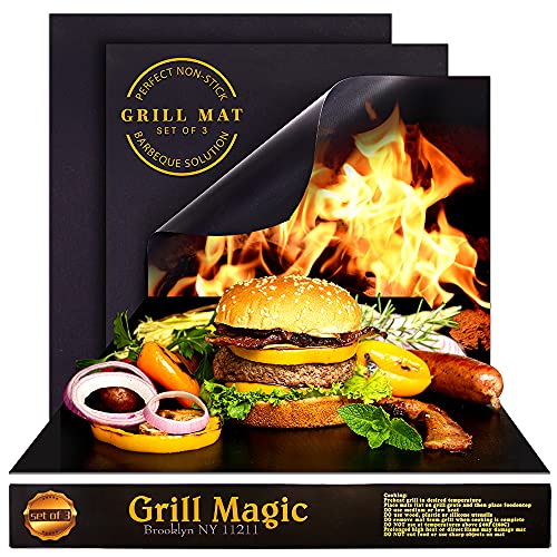 Algopix Similar Product 4 - Grill Magic BBQ Grill Mat Set of 3100