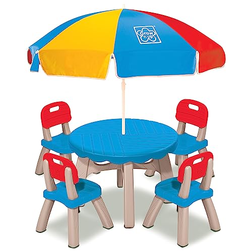 Algopix Similar Product 12 - Grown Up Patio Set with 4 Chairs and