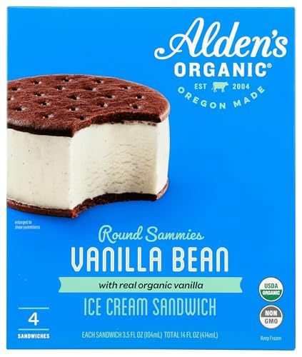 Algopix Similar Product 13 - Aldens Organic Ice Cream Sandwiches