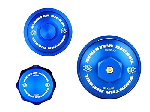 Algopix Similar Product 11 - Sinister Diesel Billet Blue Cap Kit for