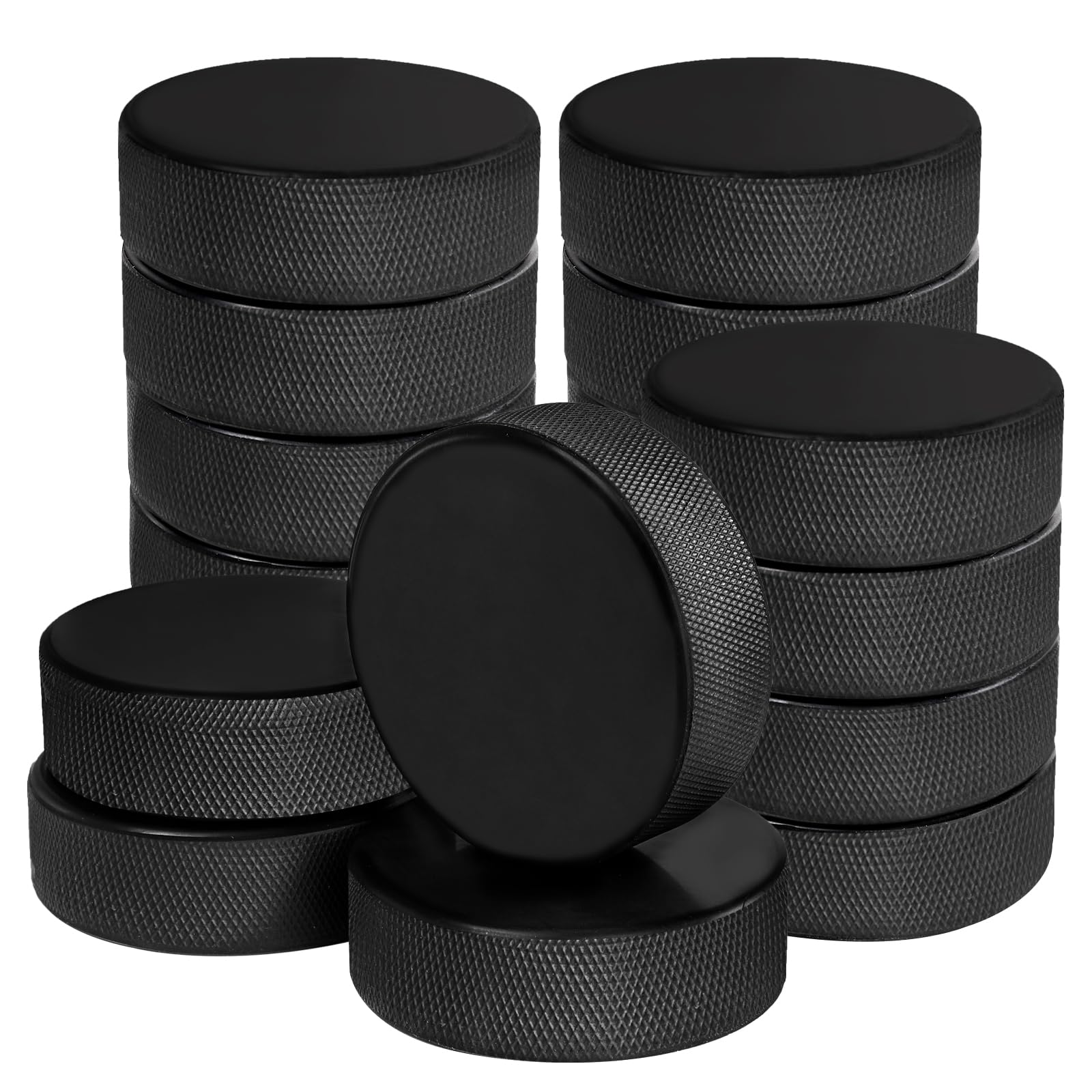 Algopix Similar Product 6 - Faswin 18 Pack Ice Hockey Pucks with 3