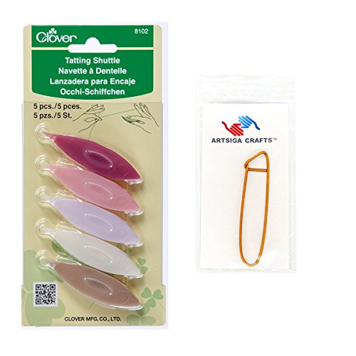 Algopix Similar Product 12 - Clover Plastic Tatting Shuttles